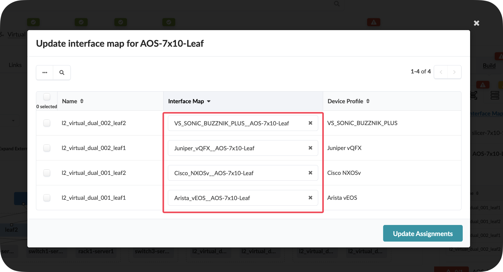 Device Profile Assignment